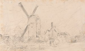 Landschap met Windmolen door John Constable